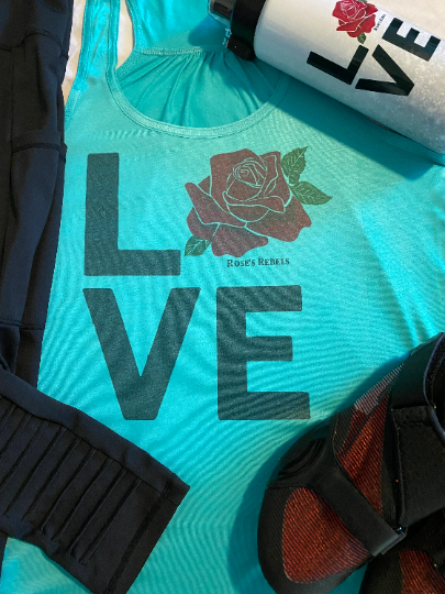 LOVE Rose's Rebels Bella Flowy Racerback
