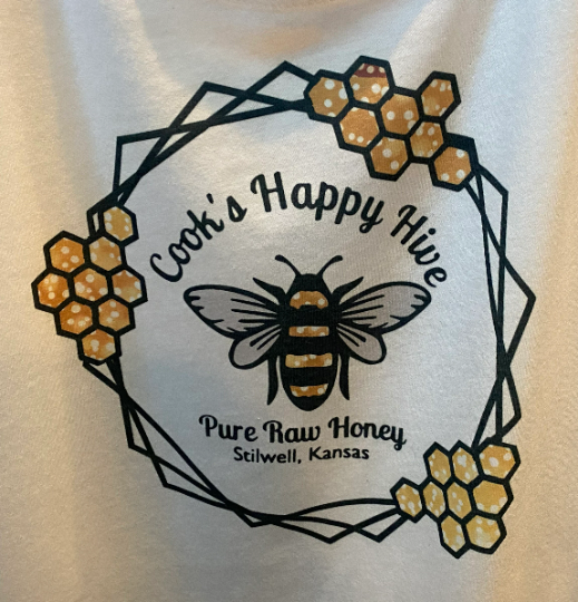Cook's Happy Hive Pure Raw Honey Bella Flowy Racerback