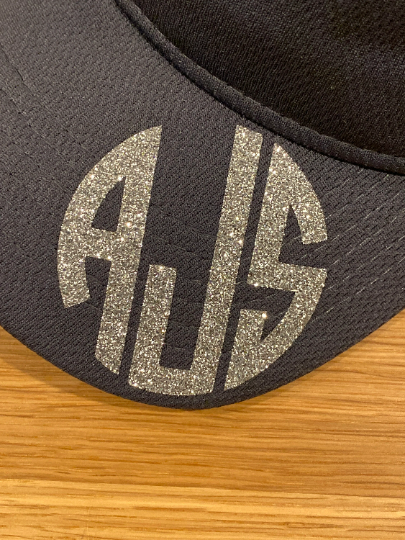 Circle Monogram sport visor/sun visor/personalized/monogram