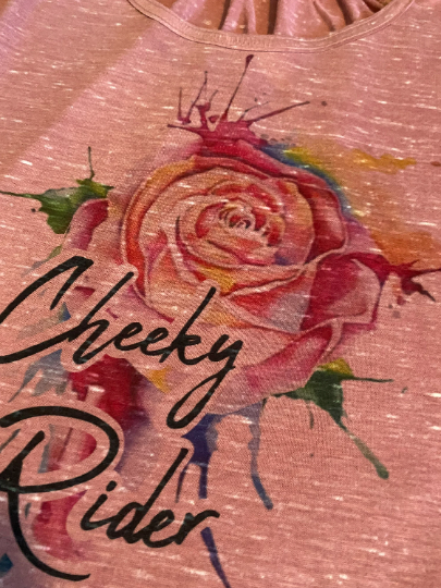 Cheeky Rider Rose's Rebels Bella Flowy Racerback
