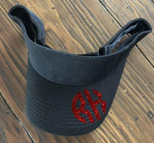 2 Letter Monogrammed Sport Visor/Personalized