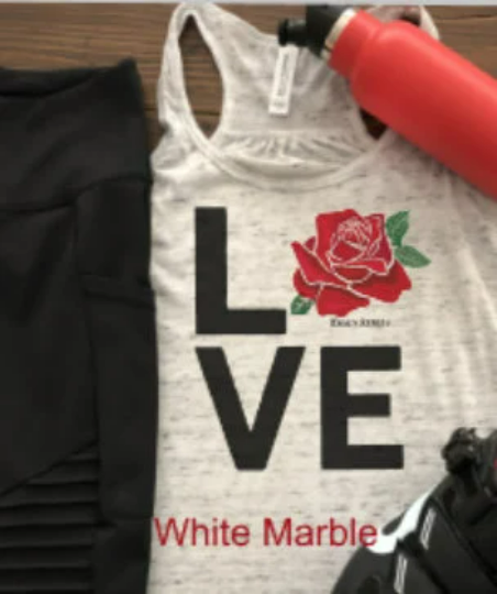 LOVE Rose's Rebels Bella Flowy Racerback