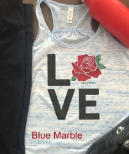 LOVE Rose's Rebels Bella Flowy Racerback