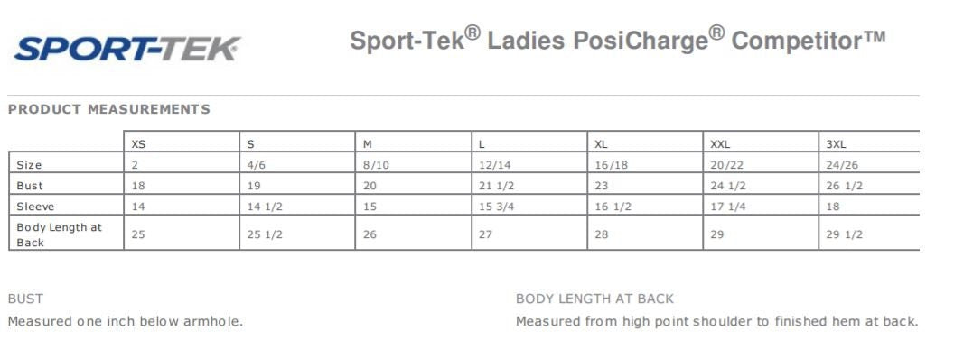 Rose’s Rebels Skull and Roses Sport-tek Posi charge Competitor Shirts/Choice of Ladies Racerback, Sleeveless, Short Sleeve Tee and Long Sleeve Vneck