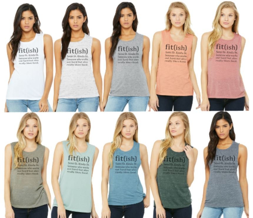 Fit(ish)/Kinda fit. Semi fit. Bella Ladies Muscle Tank