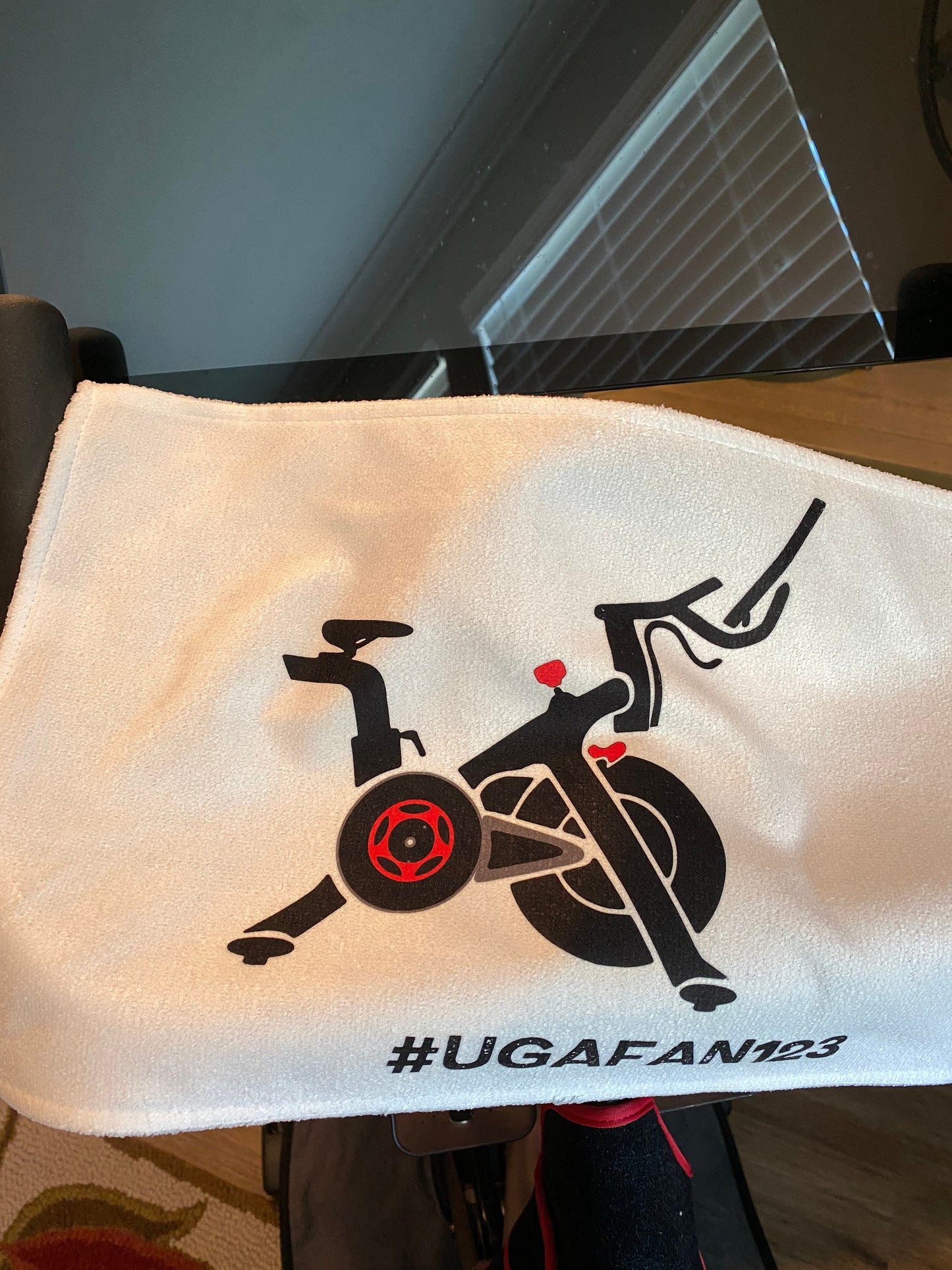 Bike Milestone Inspired Fitness Towel/Personalization Optional