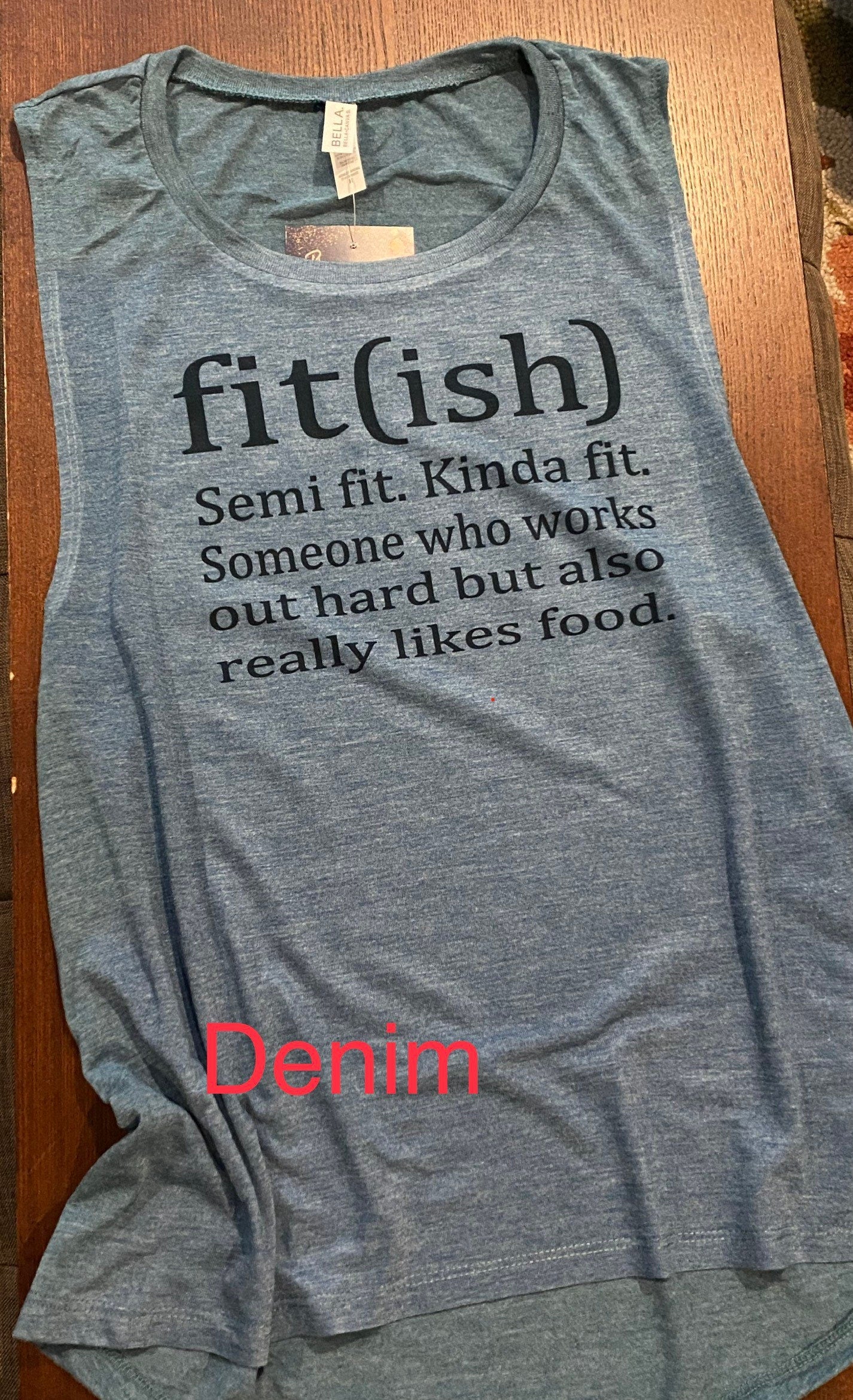 Fit(ish)/Kinda fit. Semi fit. Bella Ladies Muscle Tank