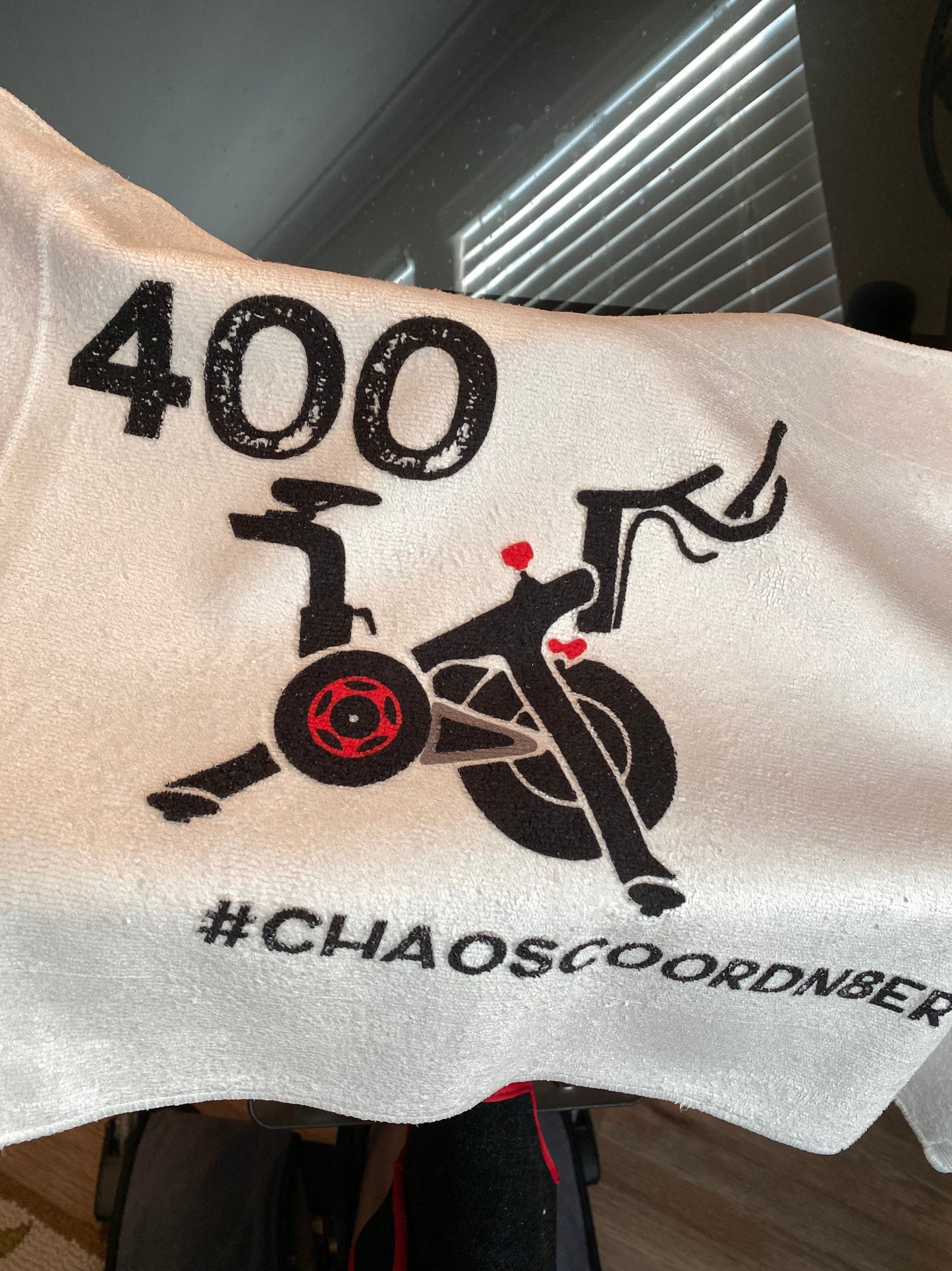 Bike Milestone Inspired Fitness Towel/Personalization Optional