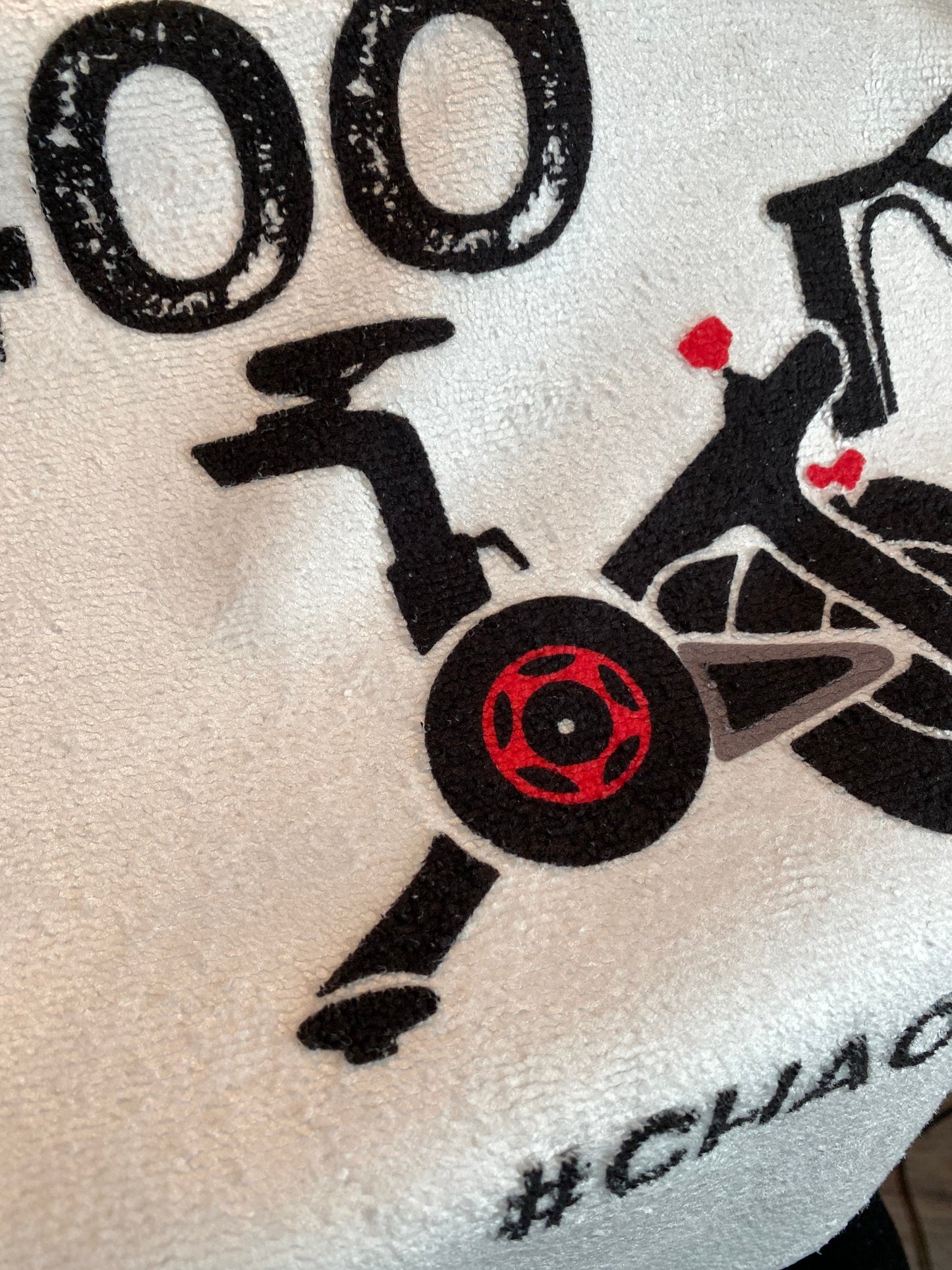 Bike Milestone Inspired Fitness Towel/Personalization Optional