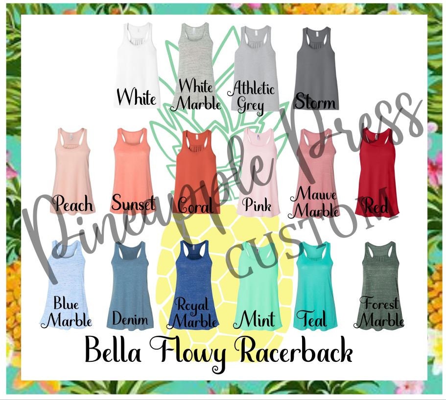 Living my life in Zone 3 Bella Ladies Flowy Racerback Tank