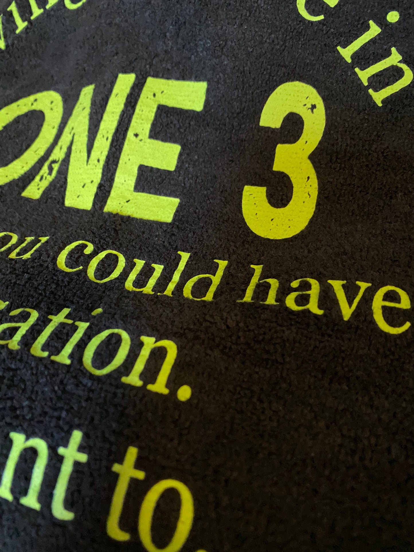 Living my life in Zone 3 Screenprinted Fitness Towel
