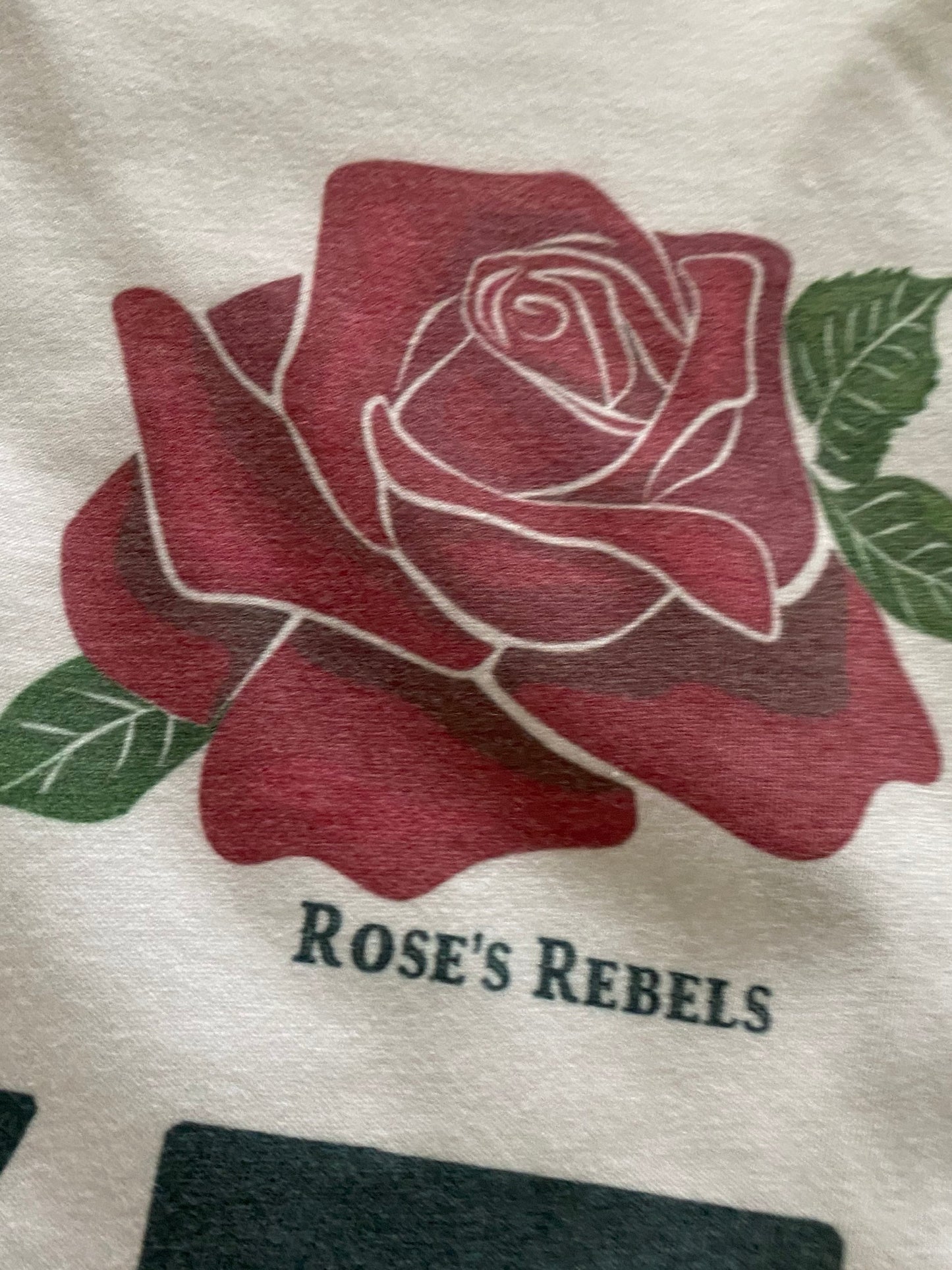 LOVE Rose’s Rebels Bella Ladies Cropped Racerback Tanl