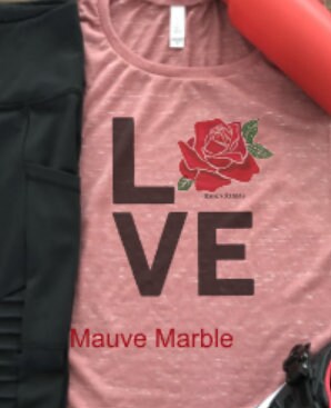 LOVE Roses Rebels Bella Ladies Muscle Tank