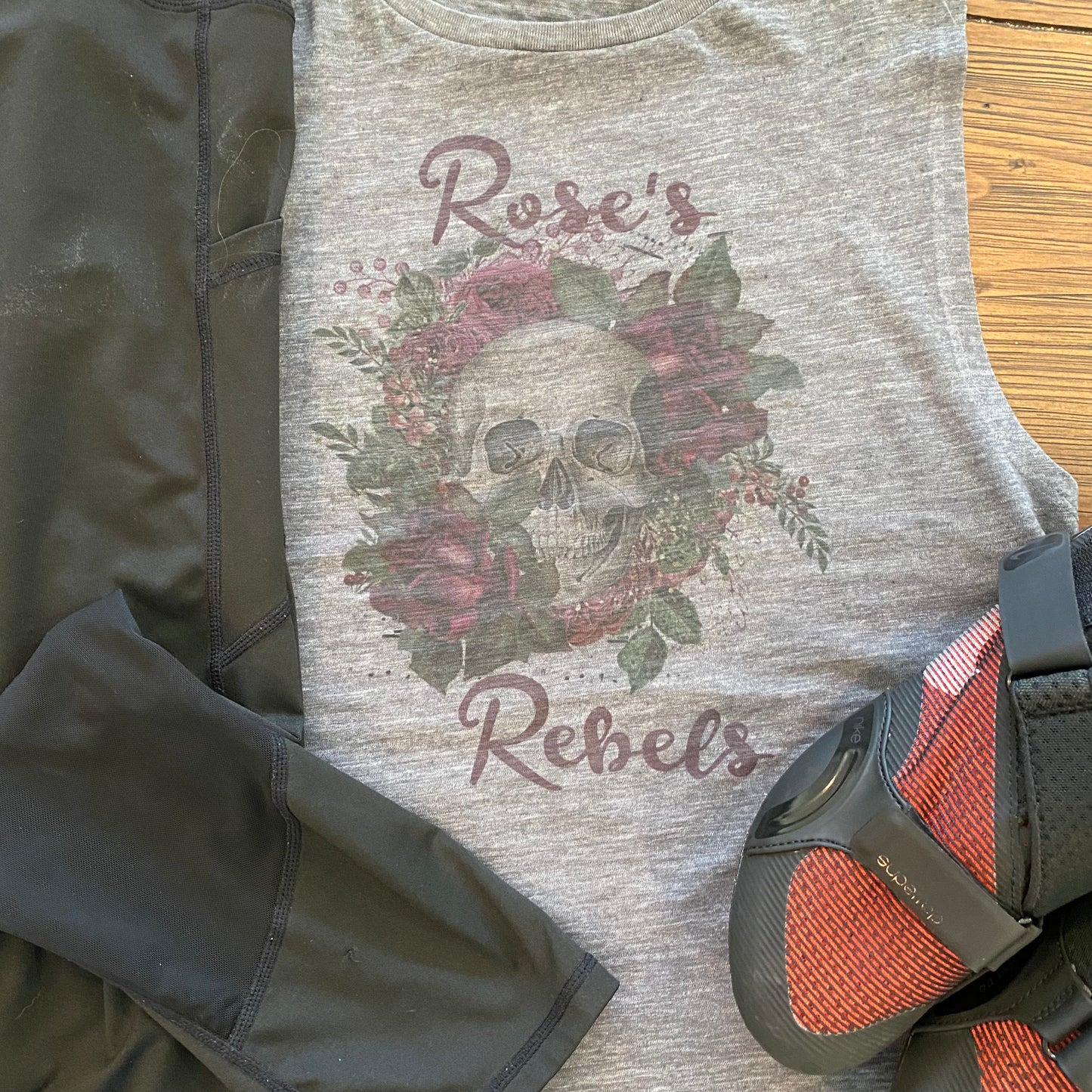 Rebel Skull Rose's Rebels Bella Muscle Tank
