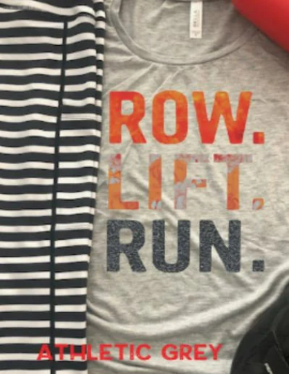 Row Lift Run Bella Ladies Muscle Tank