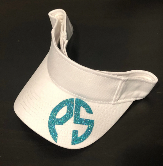 2 Letter Monogrammed Sport Visor/Personalized