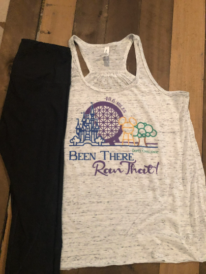 Been There Ran That Dopey Challenge/Bella Ladies Racerback or Muscle/Bella Unisex Short Sleeve Tee