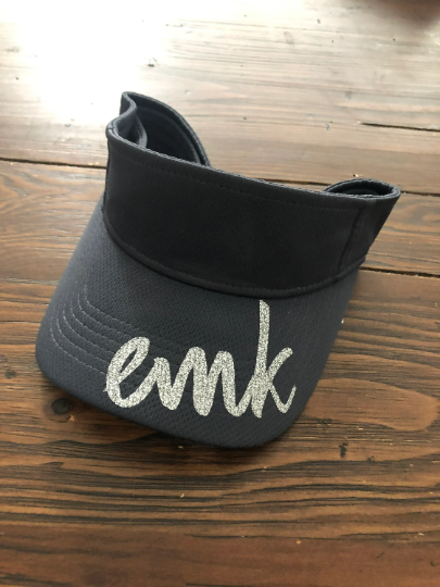 Lower Case Monogram Sport Sun Visor/Personalized/Monogram