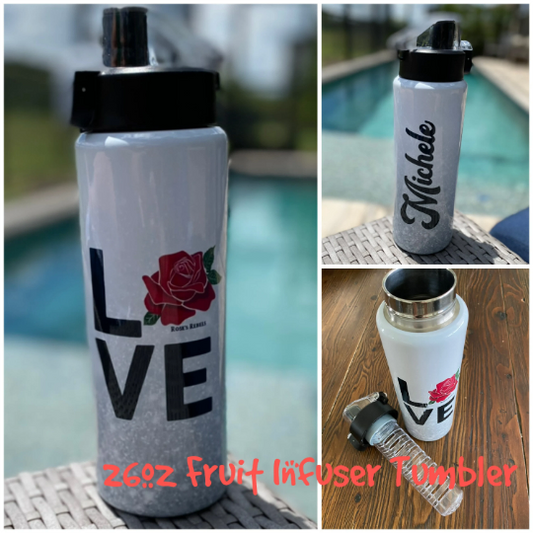 Love Rose’s Rebels Vacuum Sealed Insulated Tumbler/Personalization Optional/Multiple Styles and Sizes Available