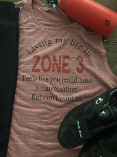 Living My Life In Zone 3 Bella Muscle Tank