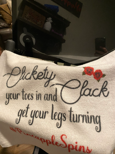 Clickety Clack Your Toes In Towel/Personalization Optional