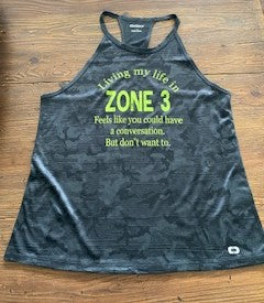 Living My Life in Zone 3 Ogio Performance Tank/Camouflage tank