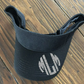 Circle Monogram sport visor/sun visor/personalized/monogram