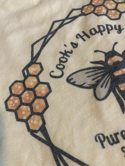 Cook's Happy Hive Pure Raw Honey Bella Unisex Short Sleeve Tee