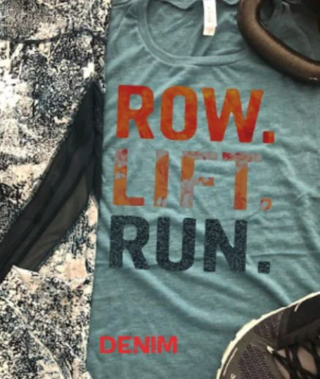 Row Lift Run Bella Ladies Muscle Tank