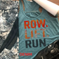 Row Lift Run Graphic Bella Racerback Tank