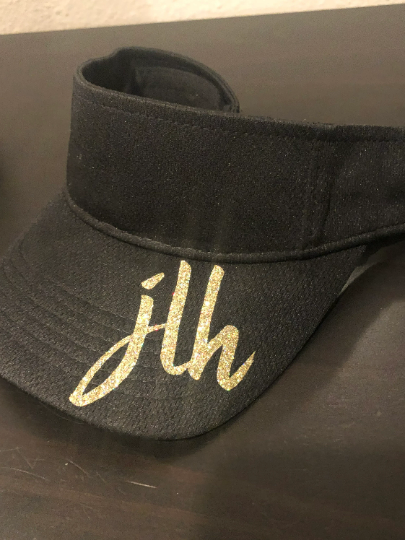 Lower Case Monogram Sport Sun Visor/Personalized/Monogram