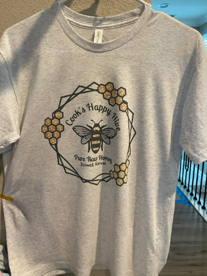 Cook's Happy Hive Pure Raw Honey Bella Unisex Short Sleeve Tee