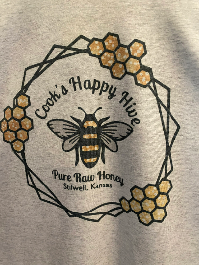 Cook's Happy Hive Pure Raw Honey Bella Unisex Short Sleeve Tee