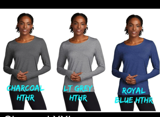 Row Lift Run Sport-tek  Ladies Long Sleeve Tee/After Workout tee with Thumbholes