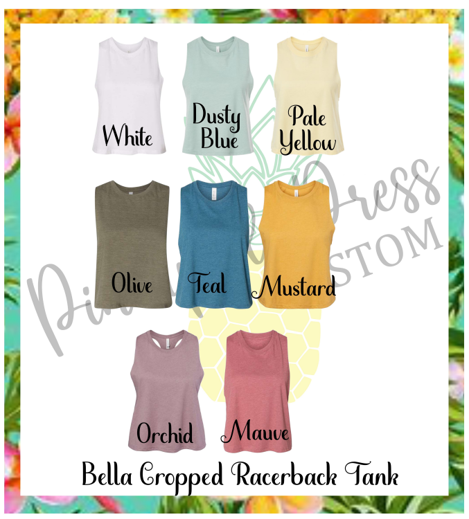 LOVE Rose’s Rebels Bella Ladies Cropped Racerback Tanl