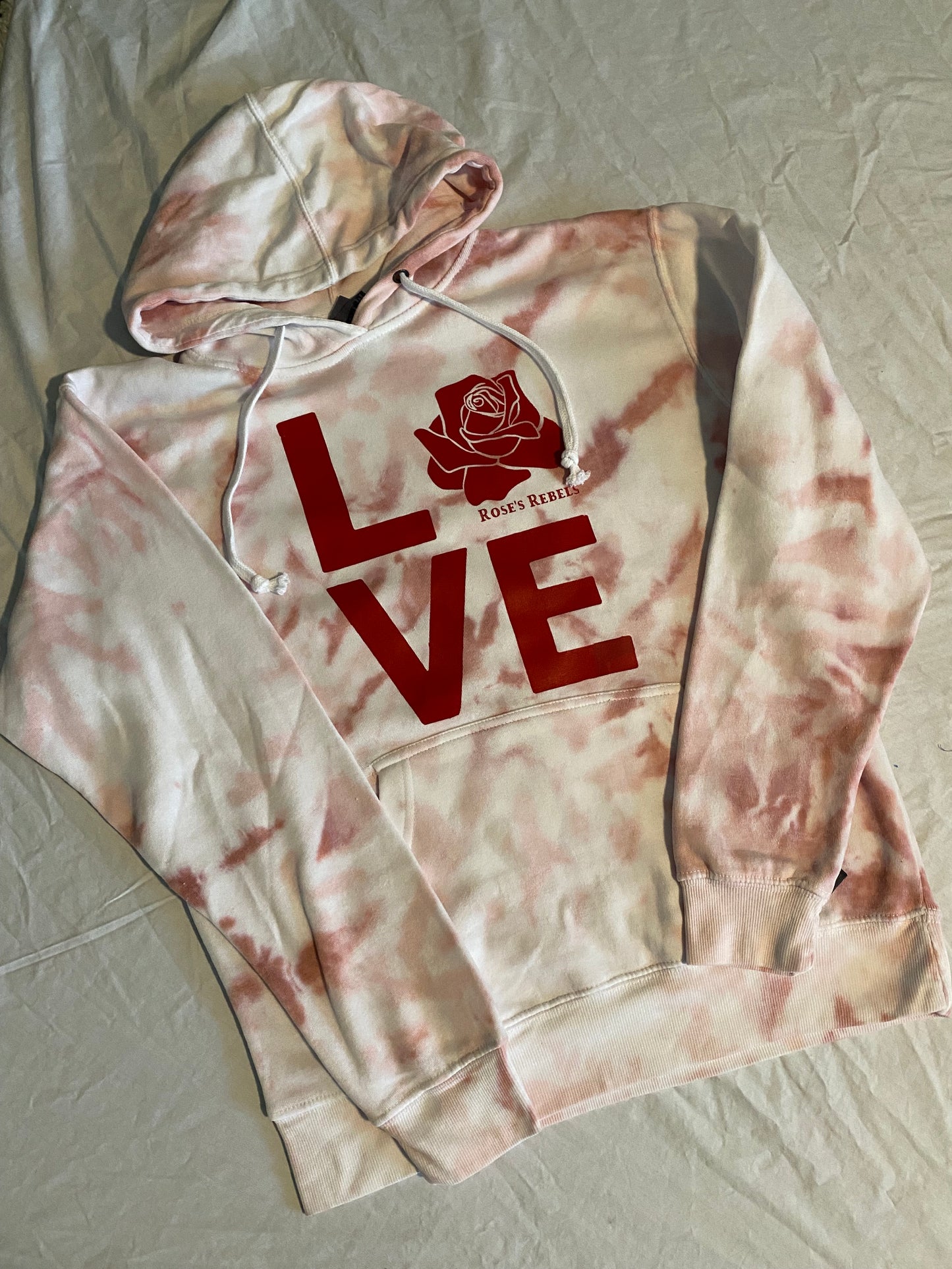 **Limited Edition LOVE Rose's Rebels Tie-Dye Sweatshirt