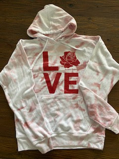 **Limited Edition LOVE Rose's Rebels Tie-Dye Sweatshirt