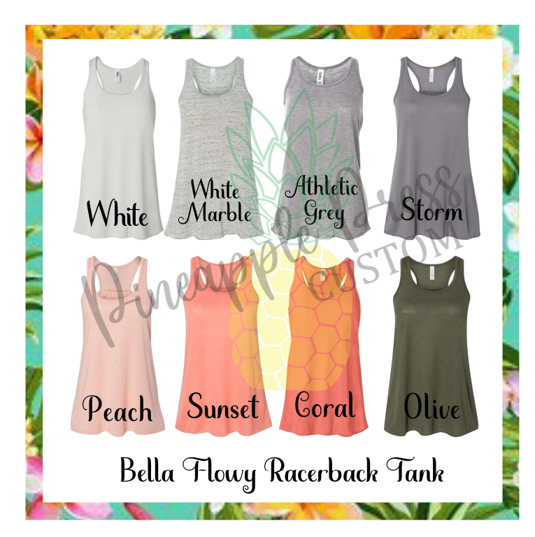 Burn for cocktails Bella Ladies Flowy Racerback Tank