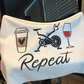 Coffee Bike Wine Repeat Towel/Personalization Optional