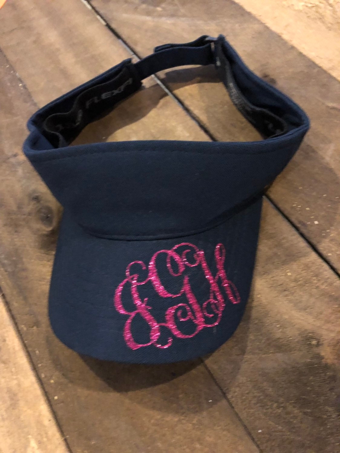 Interlocking Vine Monogram Sport Visor/Sun Visor/Personalized