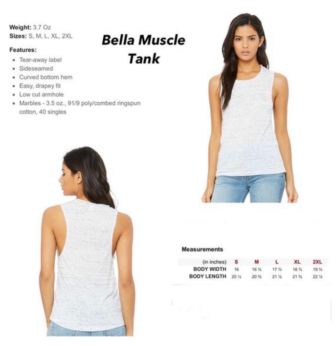 Inhale all the good exhale all the bad Bella Ladies Muscle Tank or Flowy Racerback