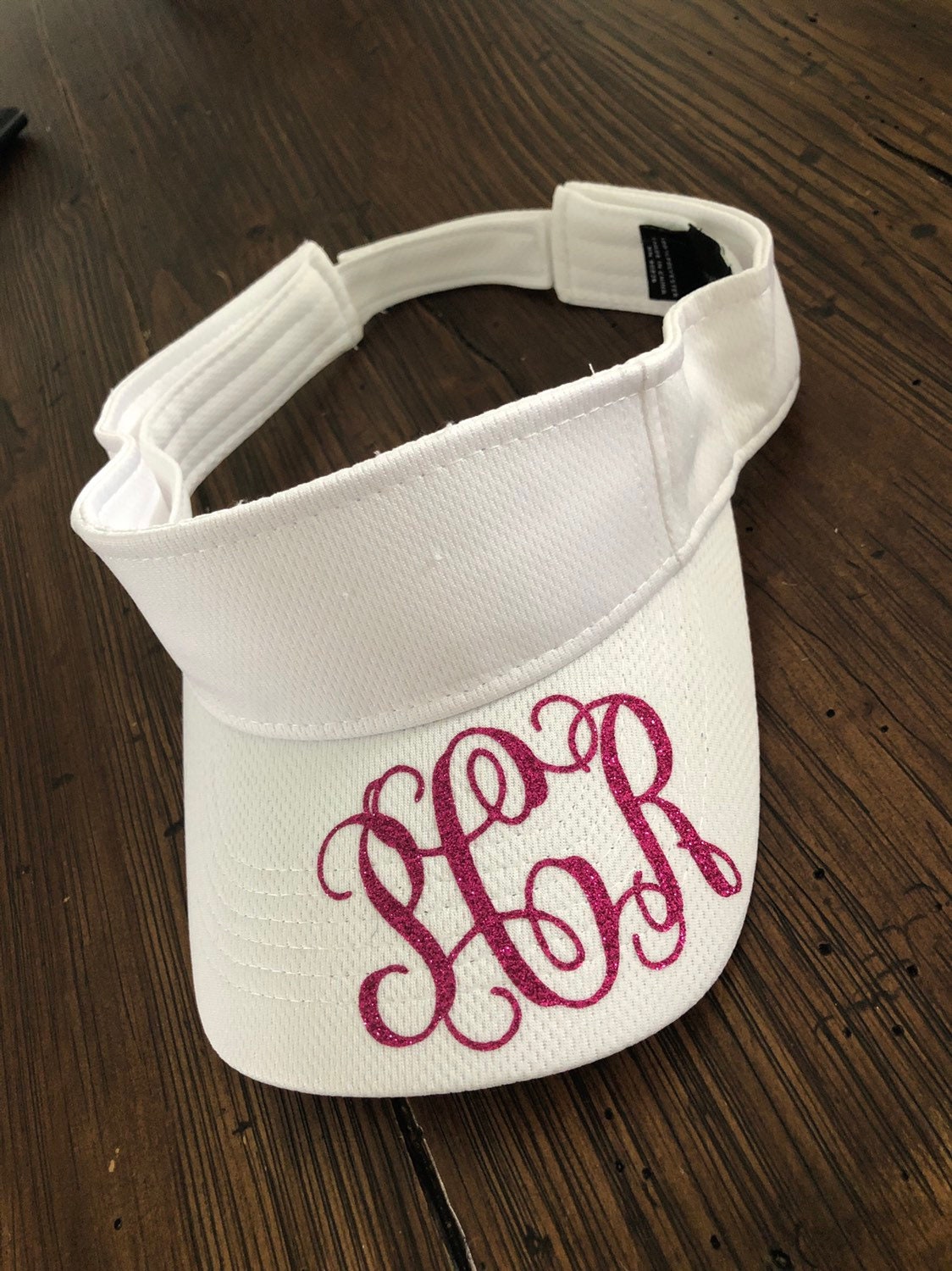 Interlocking Vine Monogram Sport Visor/Sun Visor/Personalized