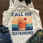 Call me Old Fashioned Bella Ladies Flowy Racerback