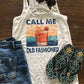 Call me Old Fashioned Bella Ladies Flowy Racerback