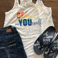 Believe in yourself Bella and Canvas flowy racerback or muscle