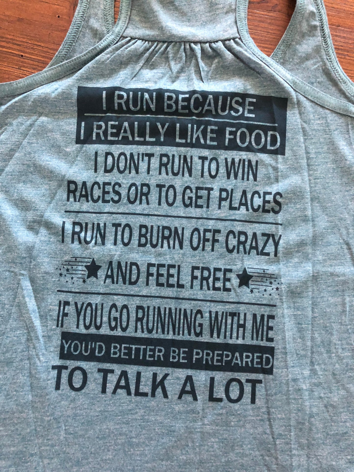 I Am A Runner! Reasons I’m a Runner Bella Ladies Flowy Racerback or Muscle Tank