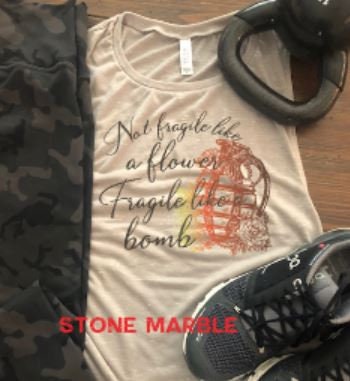 Not fragile like a flower Fragile like a bomb/graphic tank/gym tank/fitness/Bella muscle