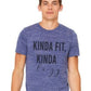 Kinda Fit Kinda Lazy/graphic tee/fun fitness/workout tee/Bella Unisex short sleeve tee