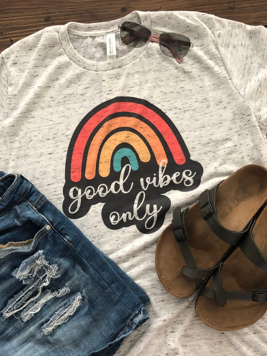 Good Vibes Only Bella Unisex Short Sleeve Tee