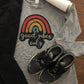 Good Vibes Only Rainbow Sport-tek Ladies Long Sleeve After Workout Tee with Thumbholes